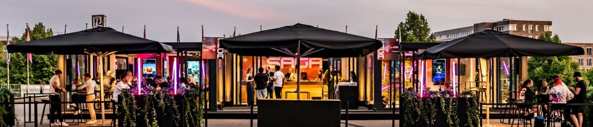 Individueller Eventcontainer für Messen, Festivals & Pop-up-Stores Eventcontainer Anlage